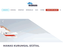 Tablet Screenshot of manasmedya.com